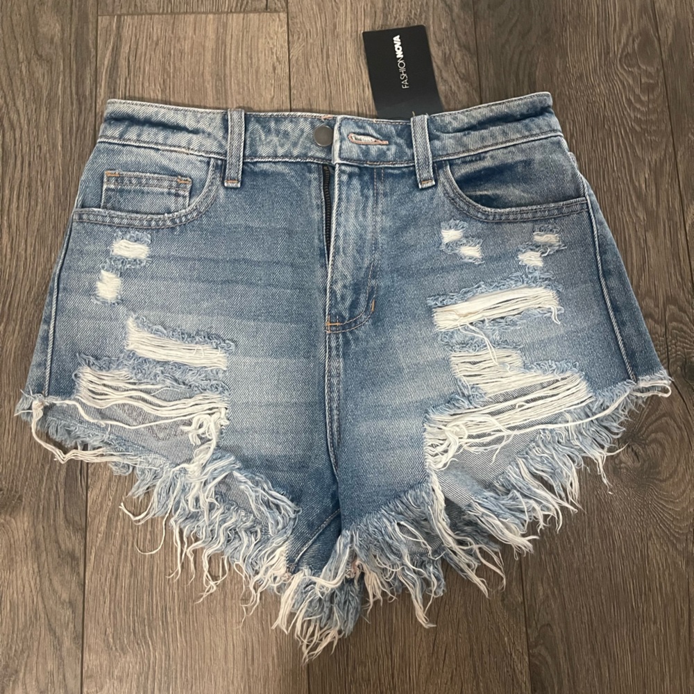 Distressed Denim Shorts!